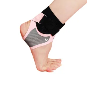 1 Pair Carbon Soft Armor Sports Ankle Protectors For Men and Women, Specification: M (Pink)