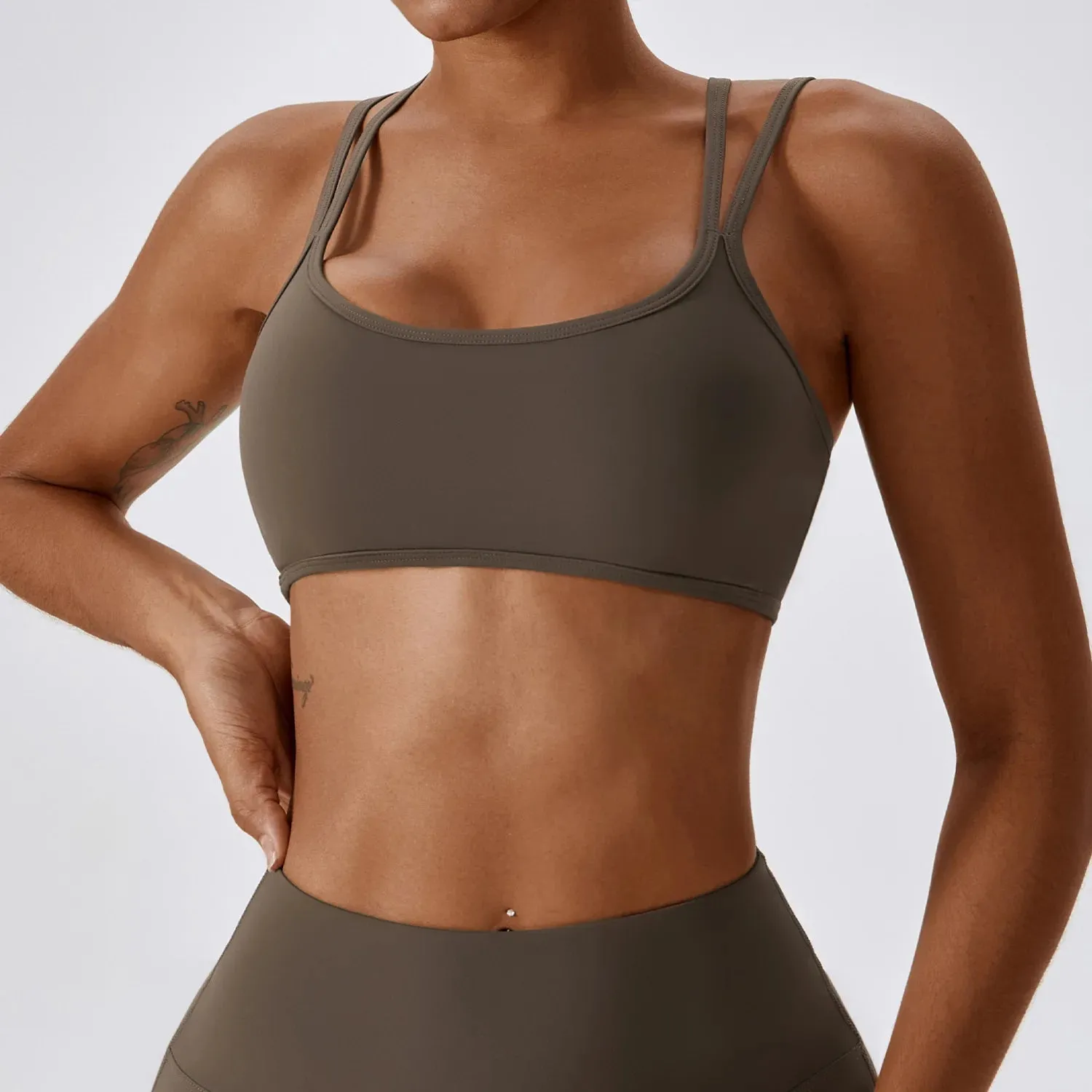 A&A Yoga Workout Breathable High Impact Sports Top