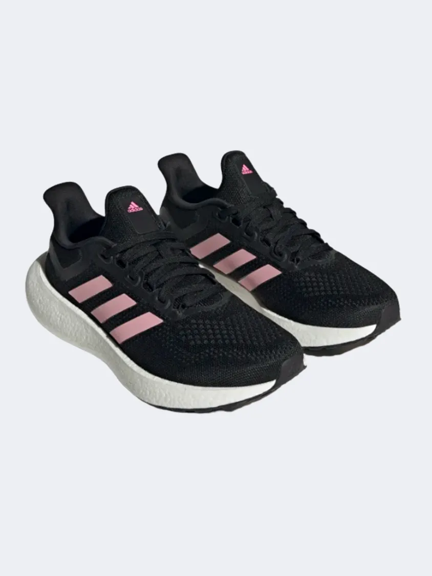 Adidas Pureboost 22 Women Running Shoes Black/Pink