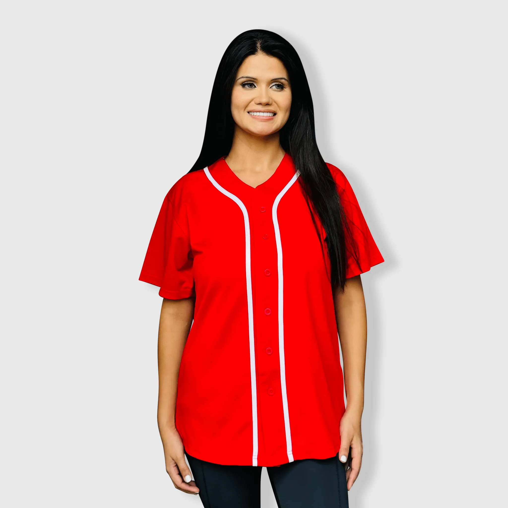 Baseball Button Down Jersey Adult