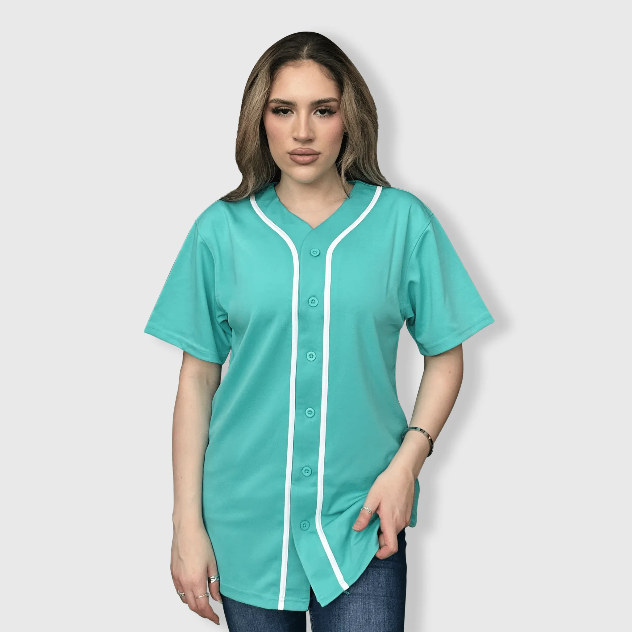 Baseball Button Down Jersey Adult