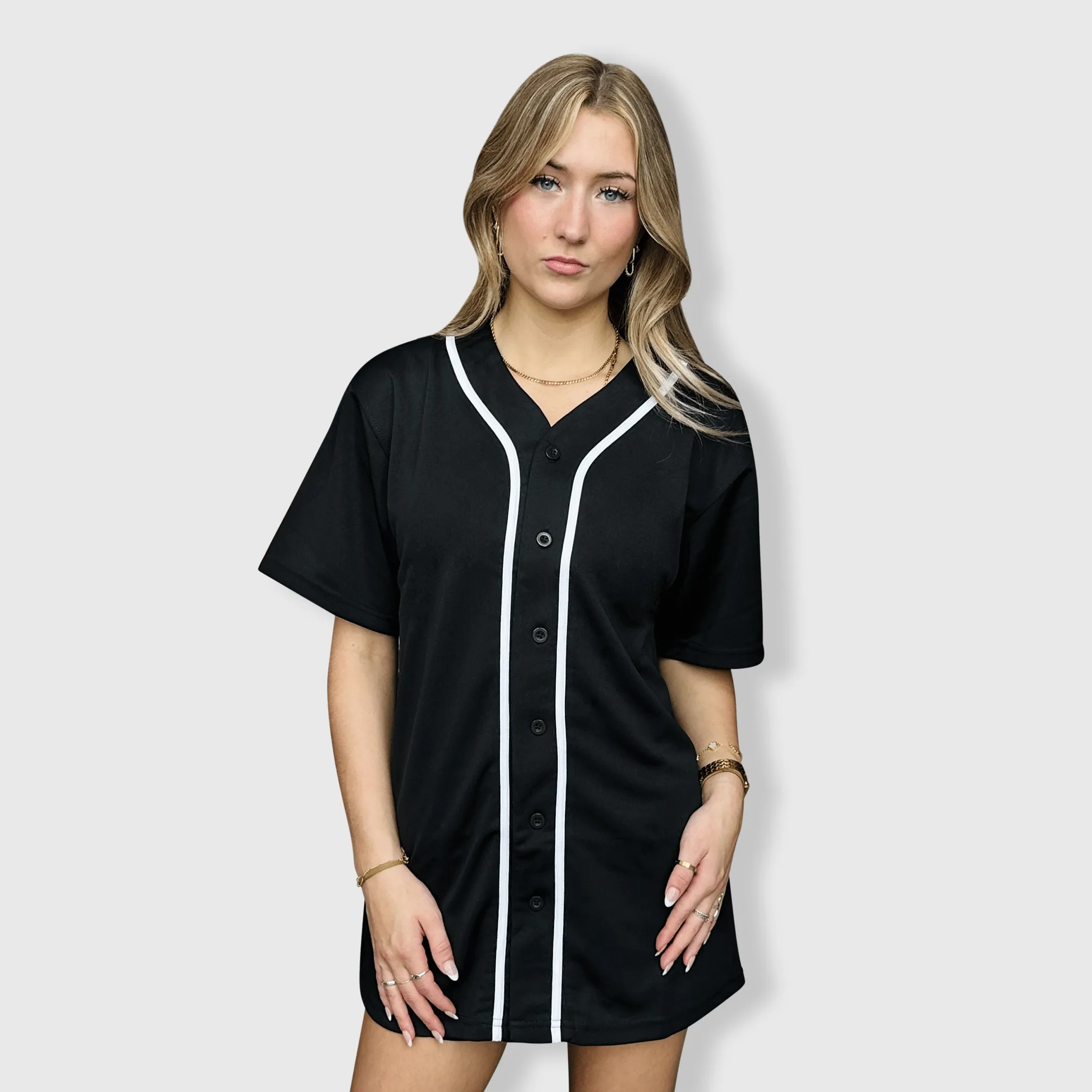 Baseball Button Down Jersey Adult