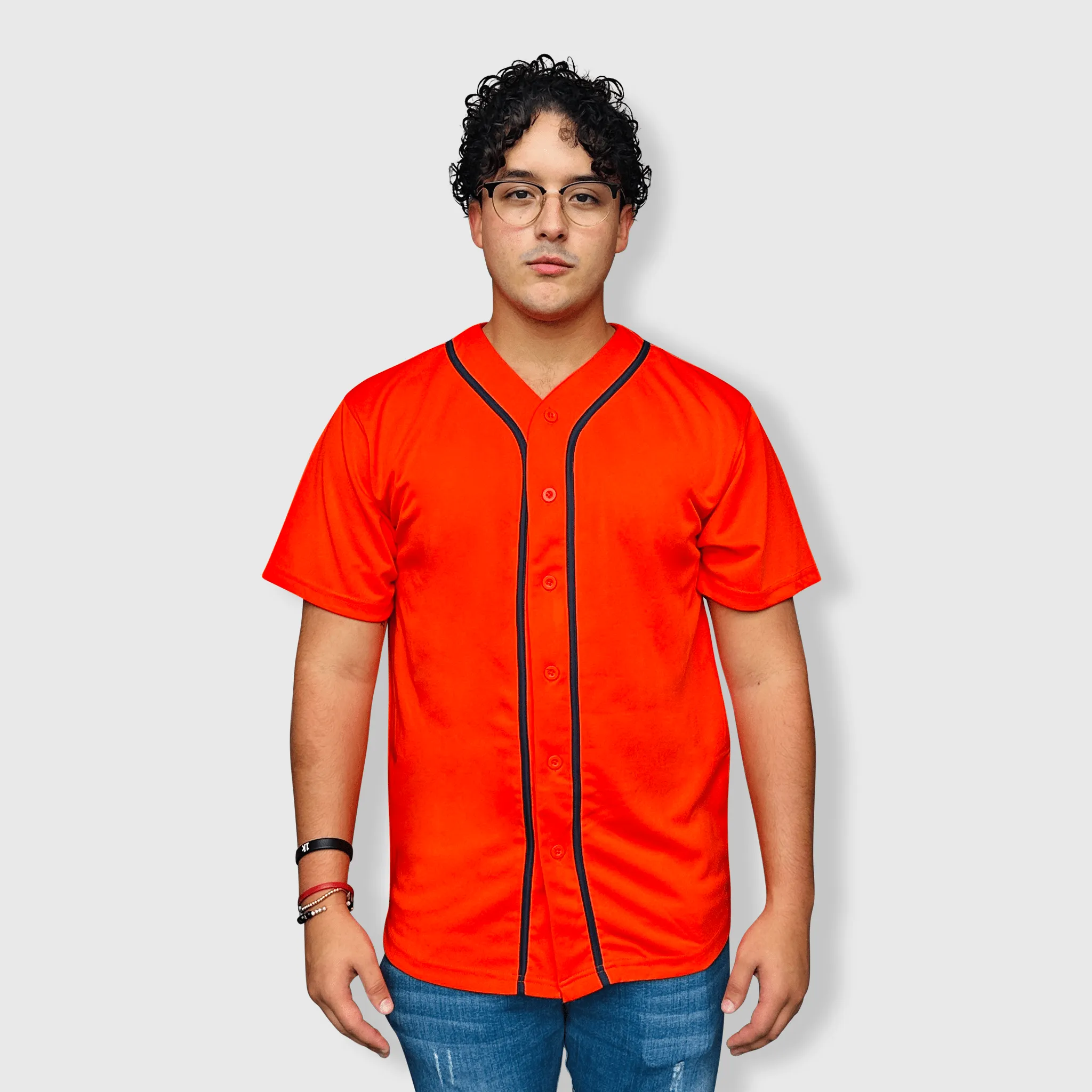 Baseball Button Down Jersey Adult