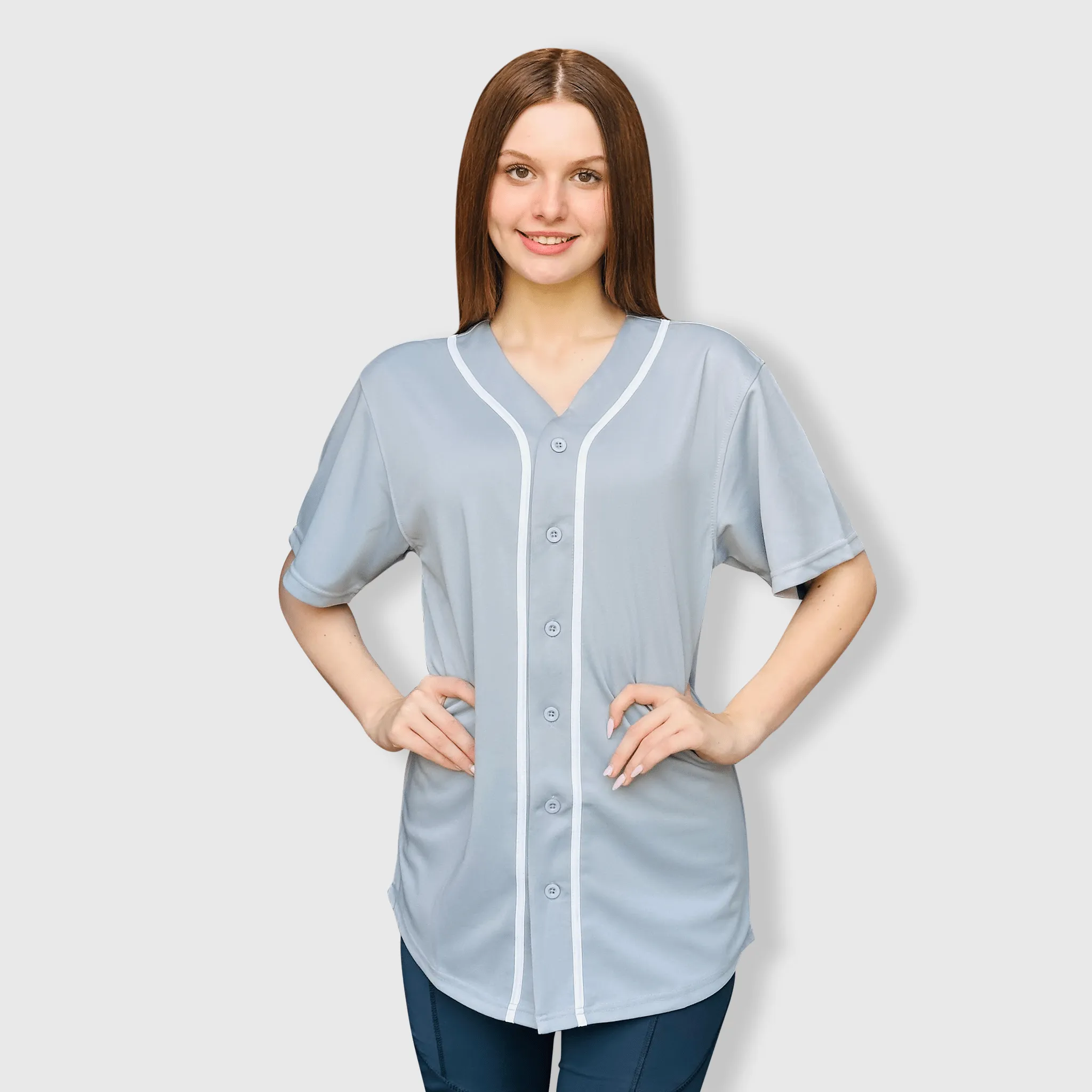 Baseball Button Down Jersey Adult