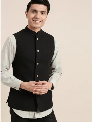 Black Men Nehru Jacket