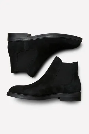 Blake Suede Chelsea Boots - Black