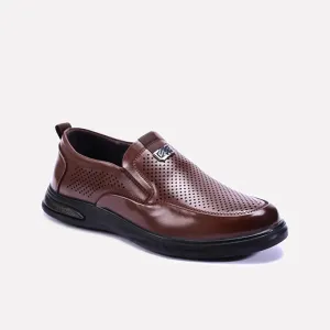 Callum Brown Perforated Slip On Casual Shoes 0160469