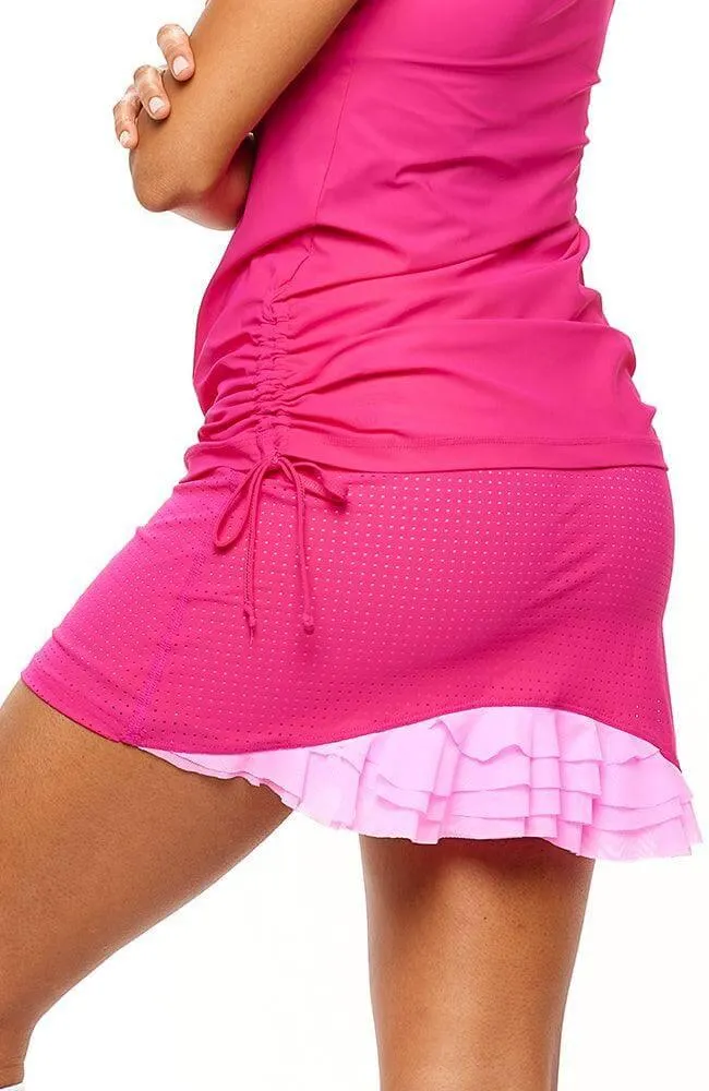 Cute as a Bunny Tennis Skirt Hot Pink