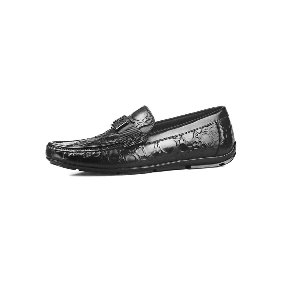 Exotic Chic CrocFlex Slip-On Loafer Shoes