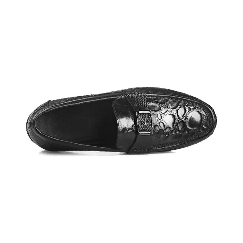 Exotic Chic CrocFlex Slip-On Loafer Shoes