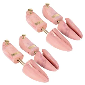 FootFitter Adjustable Cedar Shoe Trees for Men - PH31, 2-Pack