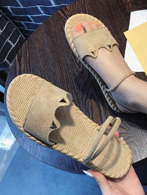 Impressive Style Suede Outdoor Sandals