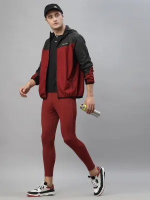 JUMP USA Men Red Black Active Wear Jacket