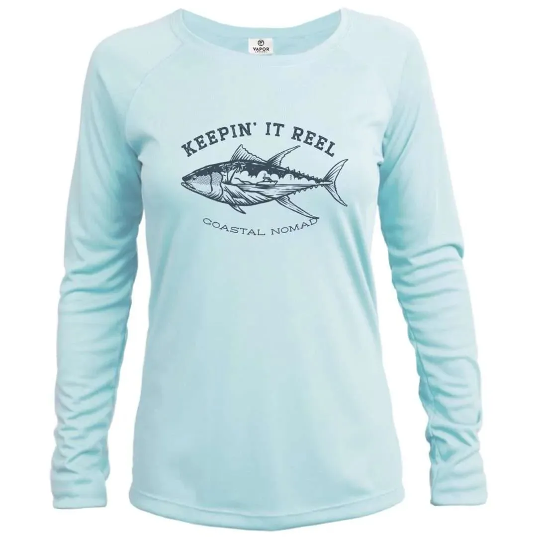 Keeping It Reel Fish Sun Shirt - Women UPF50 Graphic Tee