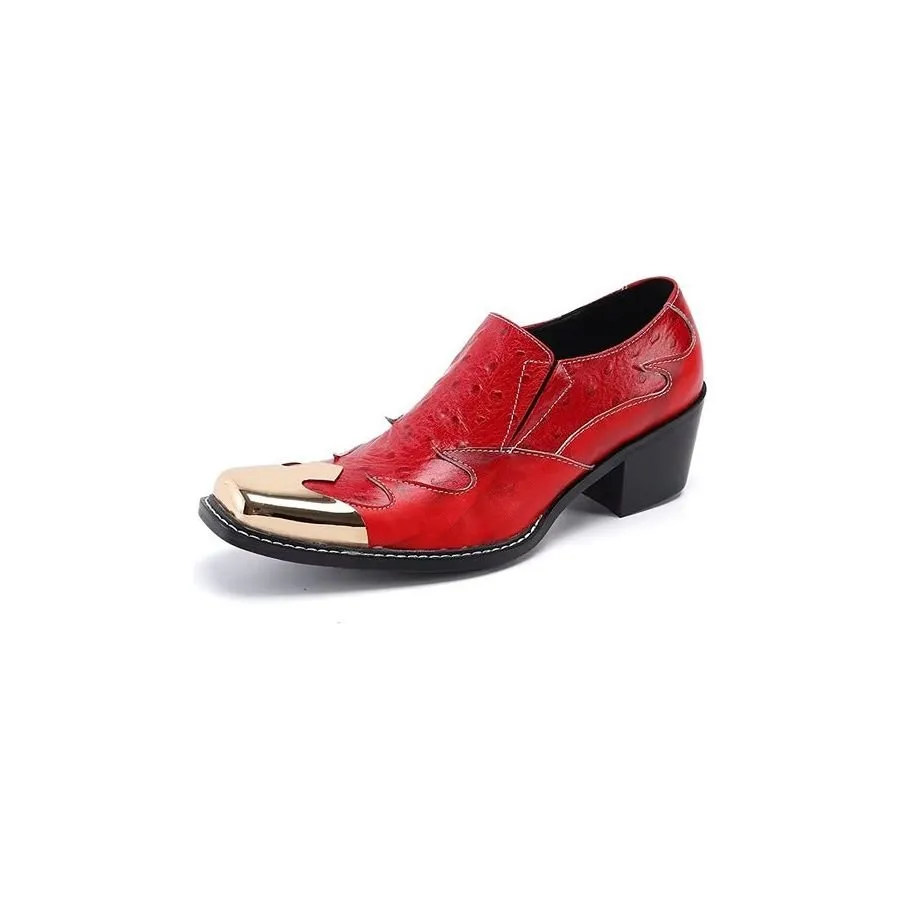 LeatherLux Exotic Slip-on Dress Shoes