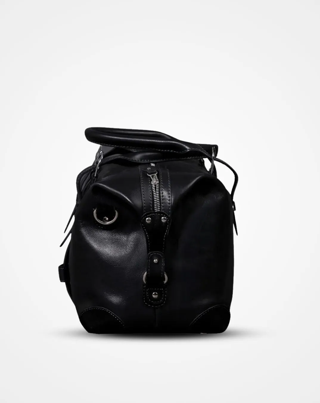 Louis - The Black Leather Duffle Bag