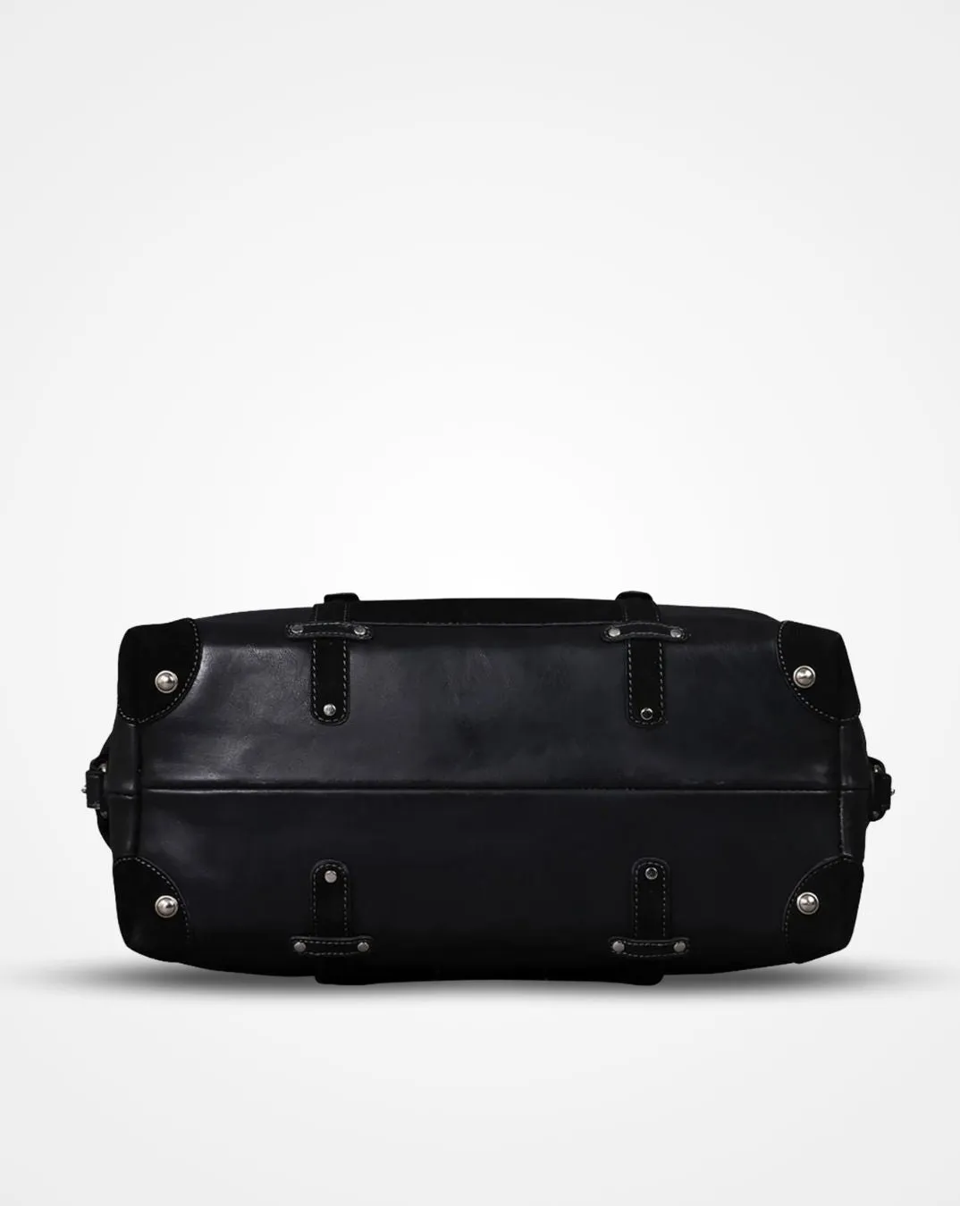 Louis - The Black Leather Duffle Bag