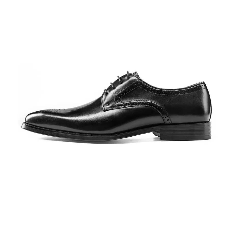 LuxeLace Exotic Leather Lace-Up Dress Shoes