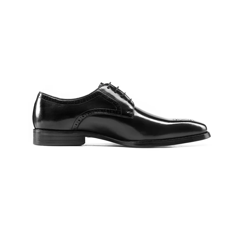 LuxeLace Exotic Leather Lace-Up Dress Shoes