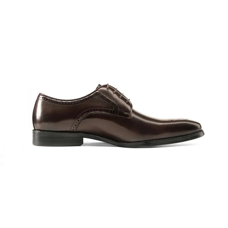 LuxeLace Exotic Leather Lace-Up Dress Shoes