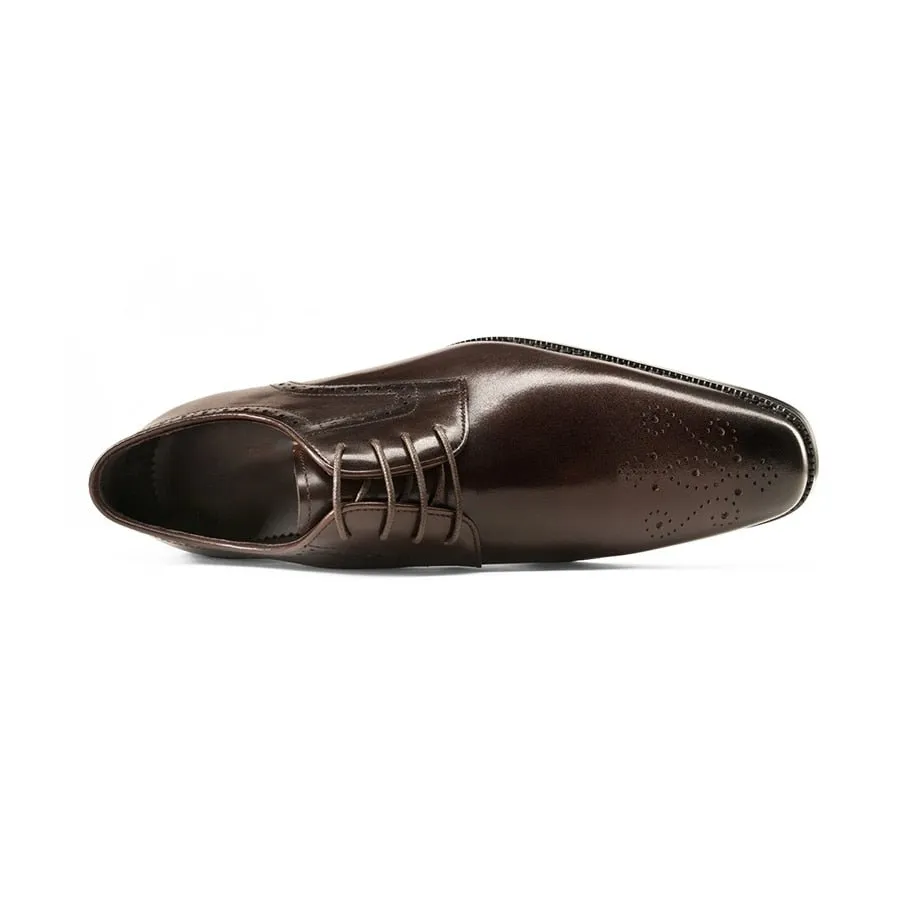 LuxeLace Exotic Leather Lace-Up Dress Shoes