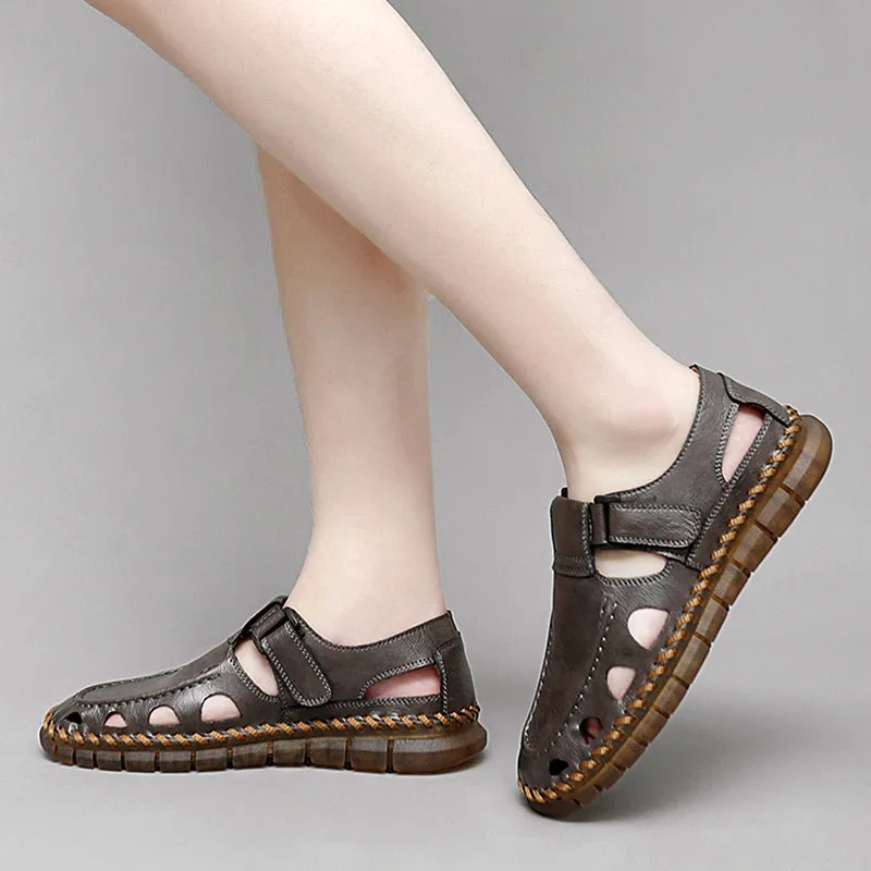 LuxeLeather  Embossed  Sandals