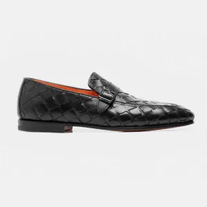 MCNC18041SA4BPKANO1 BLACK SANTONI MEN SHOES