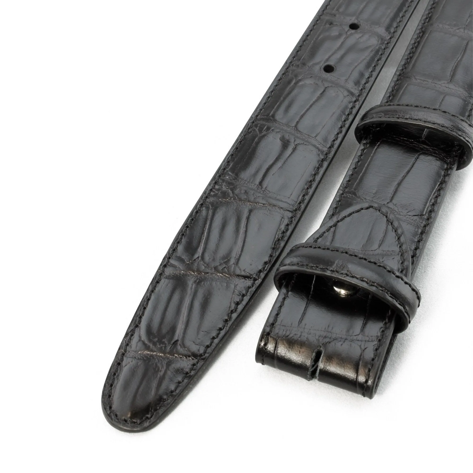 Mock Alligator Tail Belt Strap