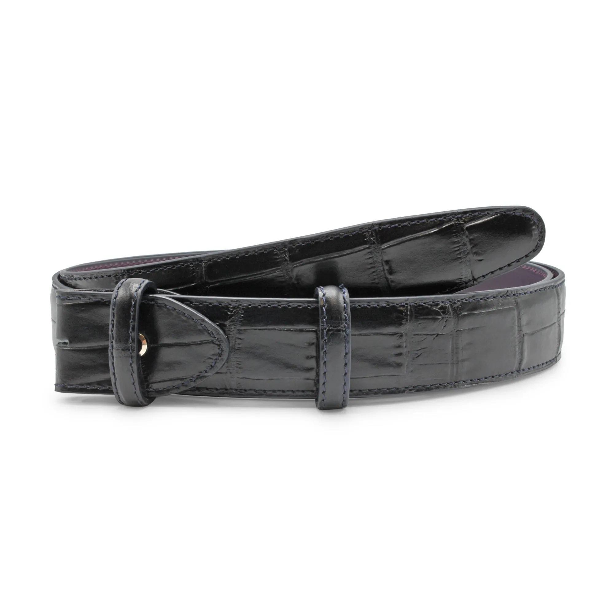 Mock Alligator Tail Belt Strap