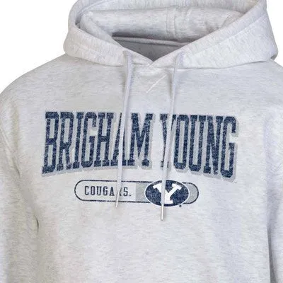 New - NCAA BYU Cougars Gray Fleece Hooded Sweatshirt - L