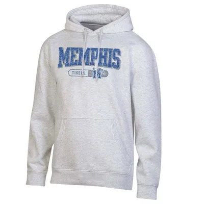 New - NCAA Memphis Tigers Gray Fleece Hooded Sweatshirt - L