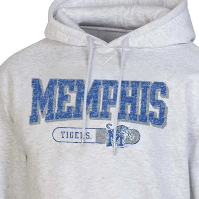 New - NCAA Memphis Tigers Gray Fleece Hooded Sweatshirt - L