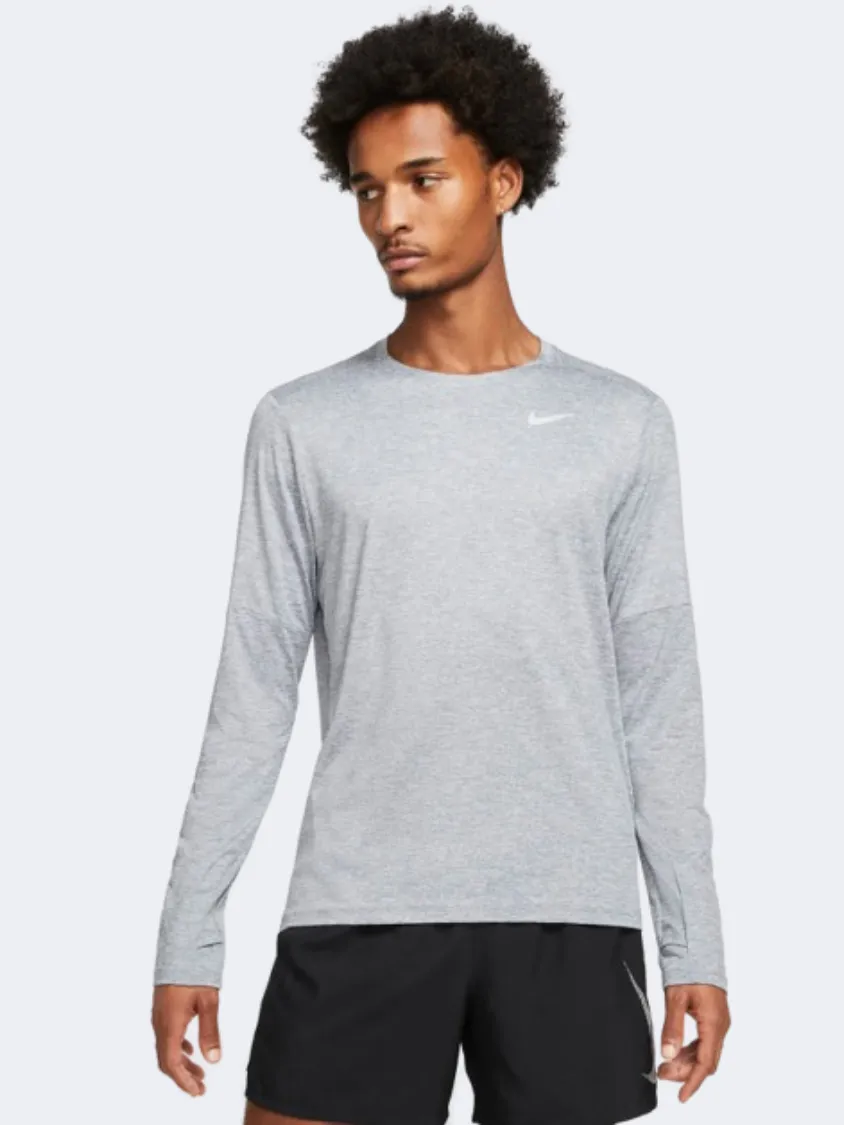 Nike Df Element Crew Men Running Long Sleeve Grey/Heather