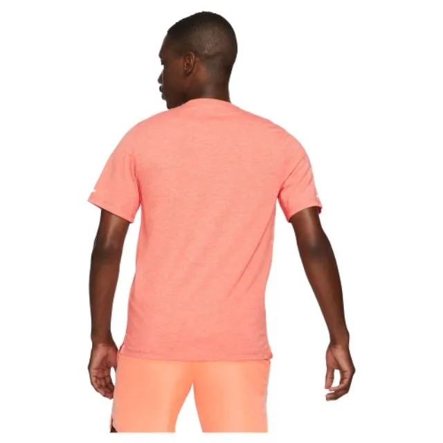 Nike Dri-Fit Men Running T-Shirt Orange/Silver