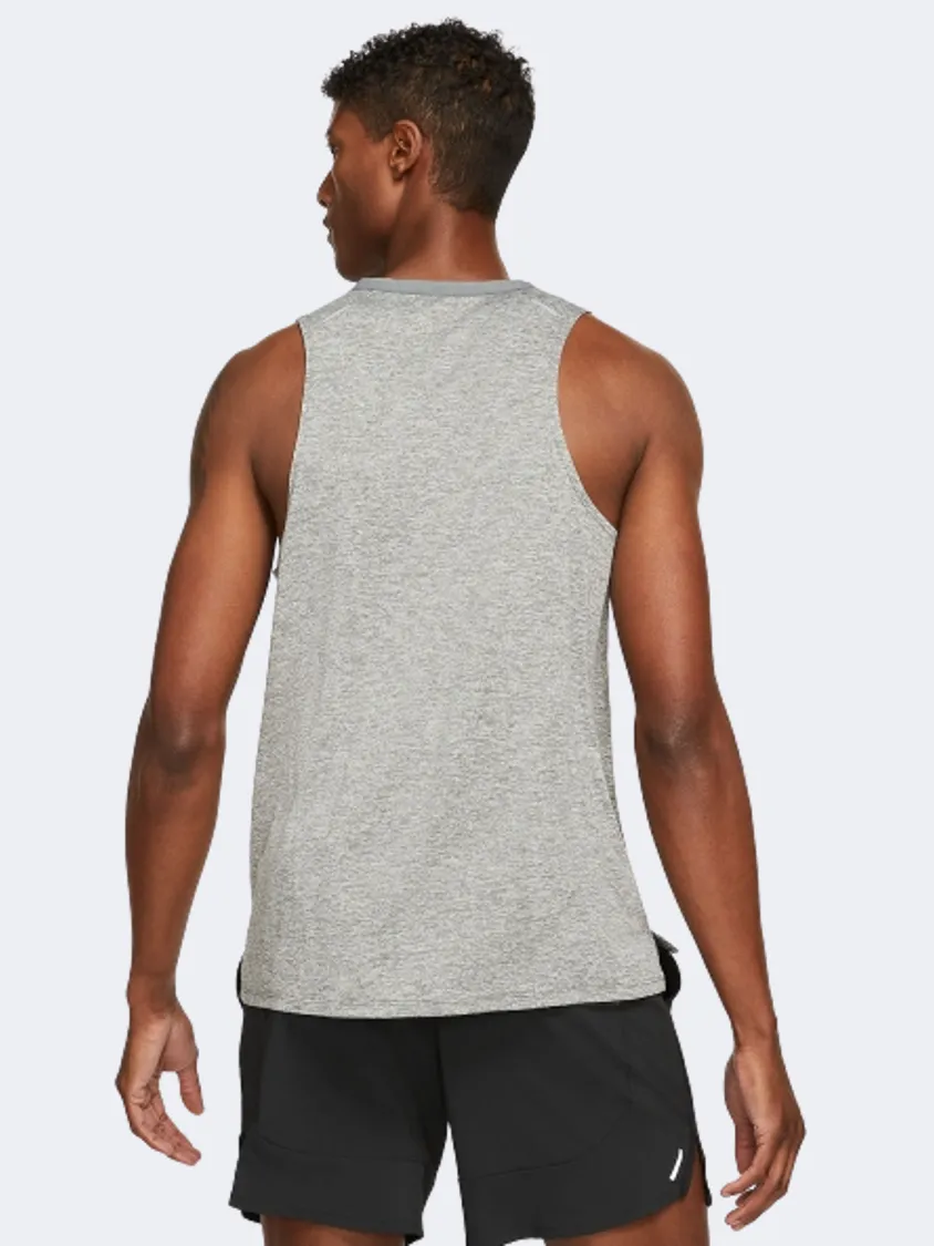 Nike Dri-Fit Rise 365 Men Running Tank Smoke Grey