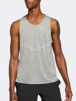 Nike Dri-Fit Rise 365 Men Running Tank Smoke Grey