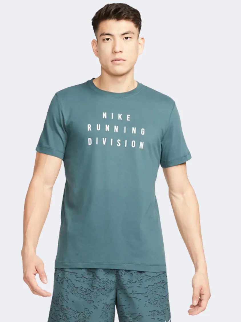 Nike Dri-Fit Run Division Men Running T-Shirt Faded Spruce