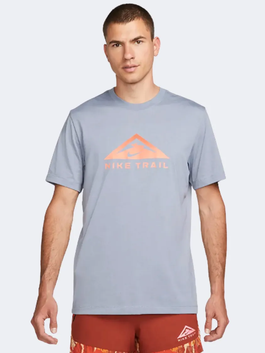 Nike Dri-Fit Trail Men Running T-Shirt Ashen Slate