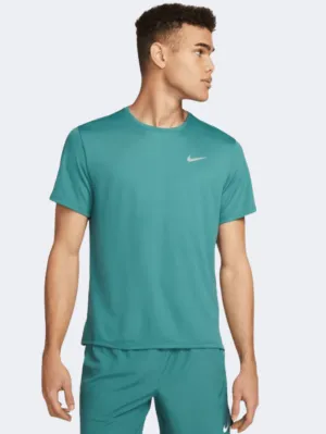 Nike Dri-Fit Uv Miler Men Running T-Shirt Green