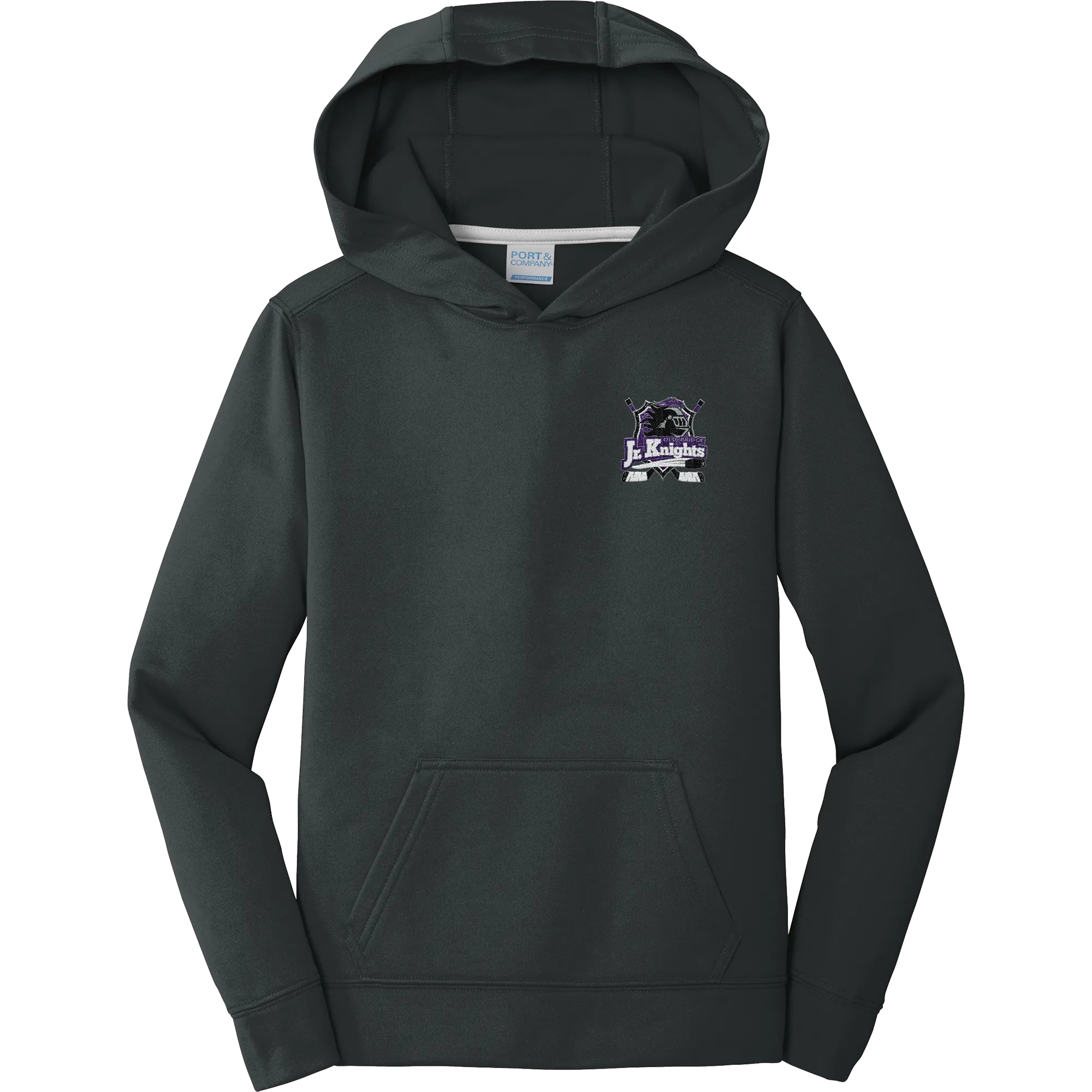 Old Bridge Jr. Knights Youth Performance Fleece Pullover Hooded Sweatshirt