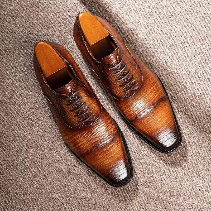 Opulent Exotica Oxford Dress Shoes