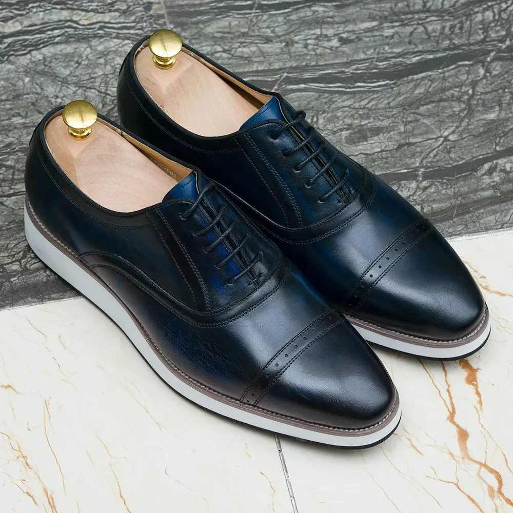 Polished Luxe Leather Lace-Up Dress Shoes