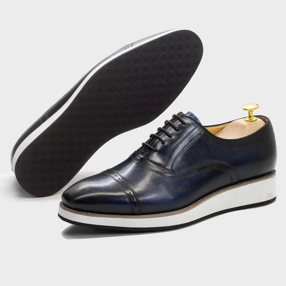 Polished Luxe Leather Lace-Up Dress Shoes