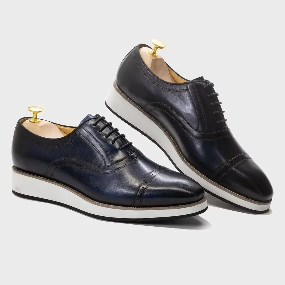 Polished Luxe Leather Lace-Up Dress Shoes