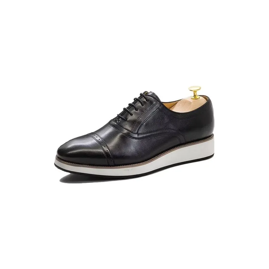 Polished Luxe Leather Lace-Up Dress Shoes