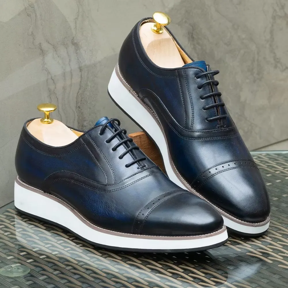 Polished Luxe Leather Lace-Up Dress Shoes