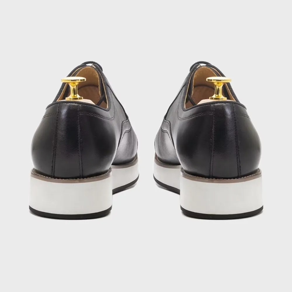 Polished Luxe Leather Lace-Up Dress Shoes