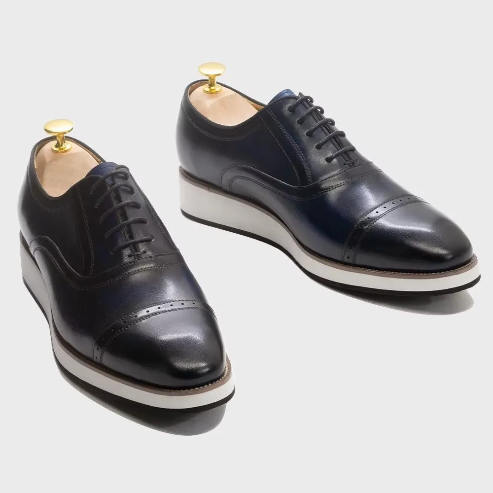 Polished Luxe Leather Lace-Up Dress Shoes