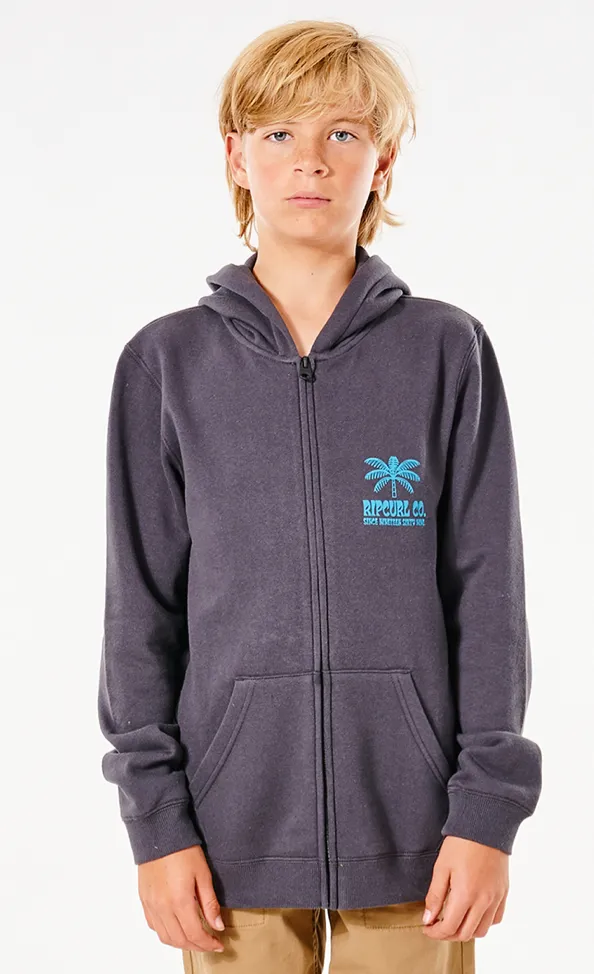 Rip Curl Boys Layback Zip Thru Hood Fleece