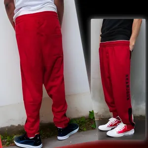 ^SEAN JOHN^ (RED) POLYESTER JOGGER SWEATPANTS (XB SIZED)